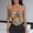 S, variant on Floral Print Corset Bustier Top with Sweetheart Neckline - Blue Orange Floral, 1 Pack