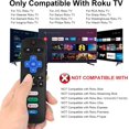thumbnail image 3 of SURJDE (Lot de 2) Télécommande de Remplacement Uniquement pour Téléviseur Roku Compatible avec TCL Roku/Hisense Roku/Insignia Roku/JVC Roku/Onn Roku/Philips Roku/RCA Roku/Sharp Série Roku Téléviseur Intelligent (Pas pour Roku, 3 of 3