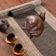 thumbnail image 4 of Té de gato enojado, té para mascotas, té para mascotas, té para mascotas, gato enojado, figura de murciélago, decoración para mesa de té, escritorio, decoración de salón de té, 4 of 5