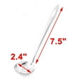 thumbnail image 2 of Unique Bargains Kitchenware Stainless Steel Slotted Ladle Spoon Silver Tone 23.5cm Length, 2 of 3