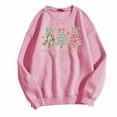 thumbnail image 4 of Fiaer Christmas Sweatshirts for Women Long Sleeve Crew Neck Xmas Tops Baggy Plus Size Cute Graphic Fashion Casual Pullover Pink3 XL, 4 of 4