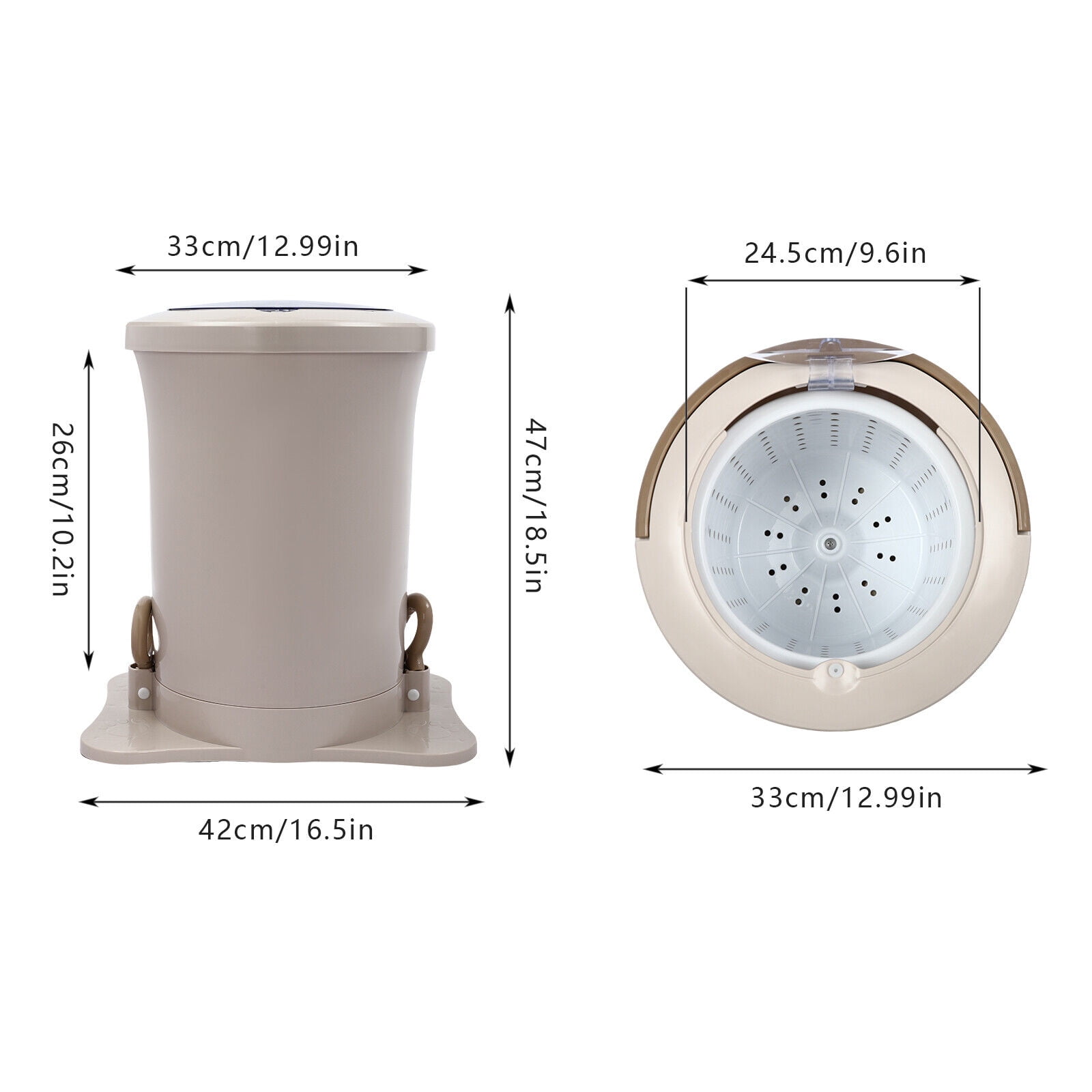 Portable Washing Machine, 12L Foldable Washing Machine Mini Portable Washer