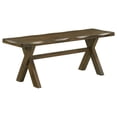 thumbnail image 6 of Siny 6pc Dining Table Set- Nutmeg Brown Finish- 4 Padded Chairs and Bench, 6 of 6