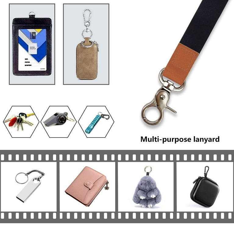  Wrist Lanyard Keychain Wristlet Strap, Key Chain Holder with  Lobster Clasp & Genuine Leather for Wallet Cell Phone ID Badge Camera Women  Men Black Marble : Clothing, Shoes & Jewelry