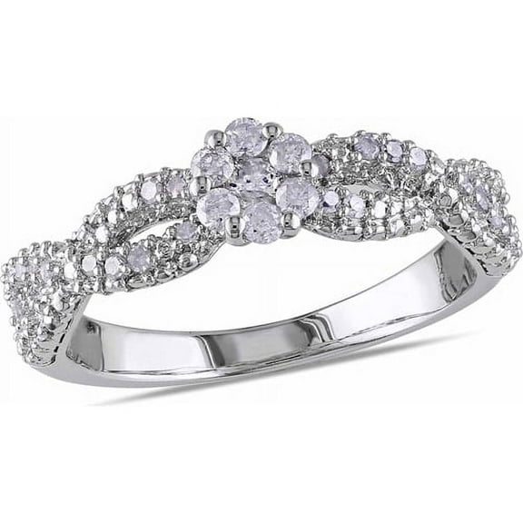 Everly Women's Diamond Sterling Silver Engagement Ring