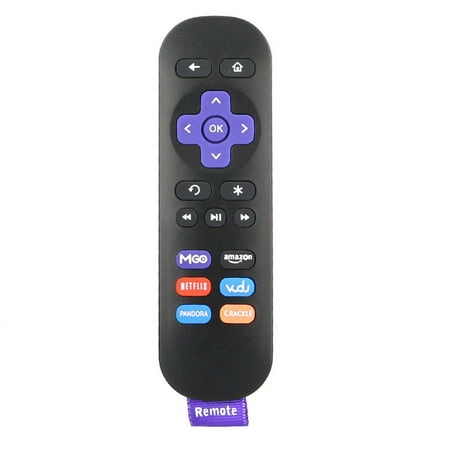 New Replaced Remote Control for ROKU Streaming Player w/ MGO Netflix Vudu Crackle 6 Keys (Not for roku stick /tv