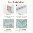 thumbnail image 4 of DEWOO 10 Sheets Herringbone Peel and Stick Backsplash, Thicker Rectangular Vinyl Stick-On Wall Tiles, 3D Adhesive Waterproof Wall Tiles for Kitchen, Bathroom, Living Room(Light Blue,12.6”x10”), 4 of 12