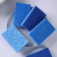thumbnail image 2 of Esponja limpiadora de pulpa de madera natural azul, paño de cocina, cepillo para fregar, estropajo para ollas y sartenes, 2 of 8