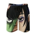 thumbnail image 2 of Gorillaz Men's Swim Trunks Board Shorts Drawstring Elastic Waist Quick Dry Swimsuits Beach Shorts with Pockets S, 2 of 8