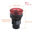thumbnail image 2 of Luz indicadora de alarma intermitente Uxcell de plástico AC/DC 24V roja 1 paquete, 2 of 7