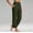 01-Army Green, variant on Capri Pants for Women Plus Size High Waisted Stretch Cropped -Golf Workout Yoga Work Dressy Casual Business Pants & Daily Wear 01-Army Green L