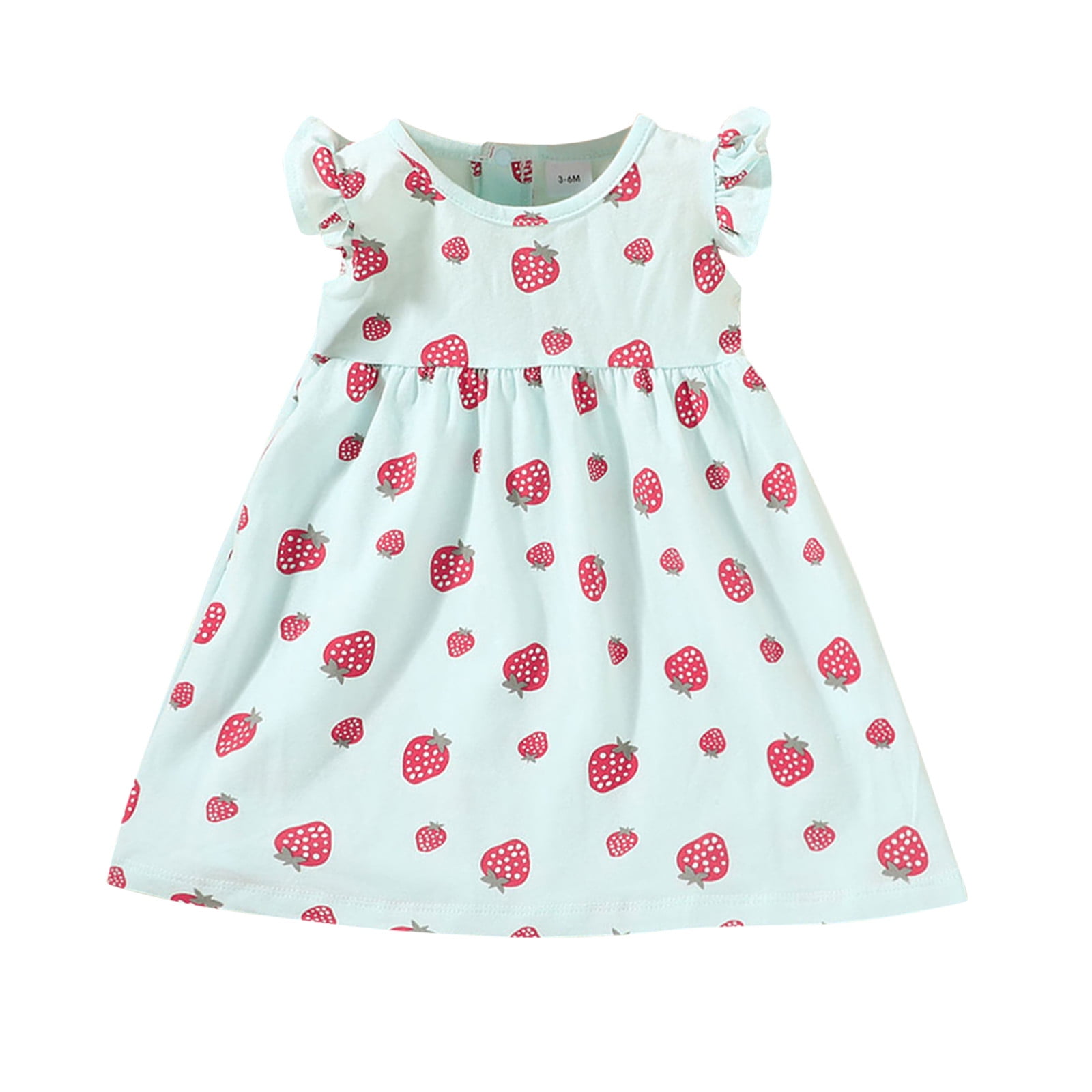 TAIAOJING Tutu Tulle Dress For Baby Girl Vacation Sleeve Toddler Sleeve Fly Princess Frill