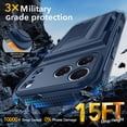 thumbnail image 6 of Oneagle Stand & Wallet Case (Store 4-5 Cards) for iPhone 17 Pro Case with Card Holder,Dark Blue, 6 of 8