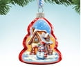 thumbnail image 4 of Snowman and Christmas Cottage Mercury Glass Ornaments by G. Debrekht - Christmas Decor - 776033, 4 of 6