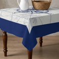 thumbnail image 4 of Blue Compass Nautical Table Cloth Waterproof Tablecloths, Coastal Abstract Art Retro Tablecloth Dining Table Cover for Kitchen Party Tabletop Outdoor, Square Tablecloth 60x60 Inch, 4 of 9