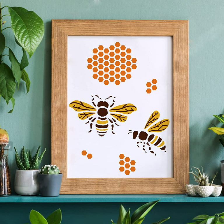 Honeycomb Stencil  Bee's Baked Art Supplies and Artfully Designed Creations