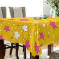 thumbnail image 5 of Yayeee Tablecloths 54" x 54" Rectangle Wrinkle Resistant Party Table Cover, Pink Stars, 5 of 8