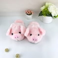 thumbnail image 5 of Warm Slippers Pink Pig Shape Anti-Slip Soft Shoes for Outdoor Indoor Adults, 5 of 6