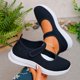 thumbnail image 2 of Zapatos de Caminata de Verano Mujeres Mujeres de Moda Casual Primavera Y Verano Malla Respirable Cuña Tacón Zapatos Gruesos con Correa Ajustable Mary, 2 of 9