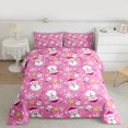 thumbnail image 2 of Manfei Kawaii Snowman Queen Comforter Set for Kids, Winter Snowflake Bedding Comforter Set, Merry Christmas Reversible Bedding Set, Lightweight Room Decor, 3-Piece, 2 of 8