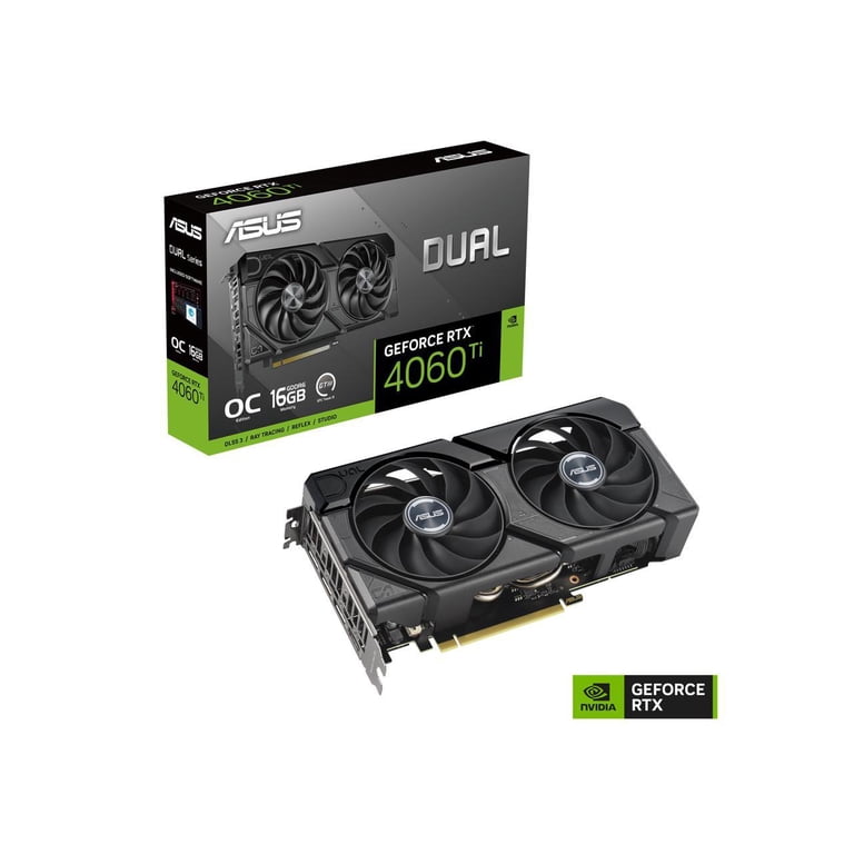 ASUS Dual GeForce RTX 4060 Ti EVO OC Edition 16GB GDDR6 (PCIe 4.0