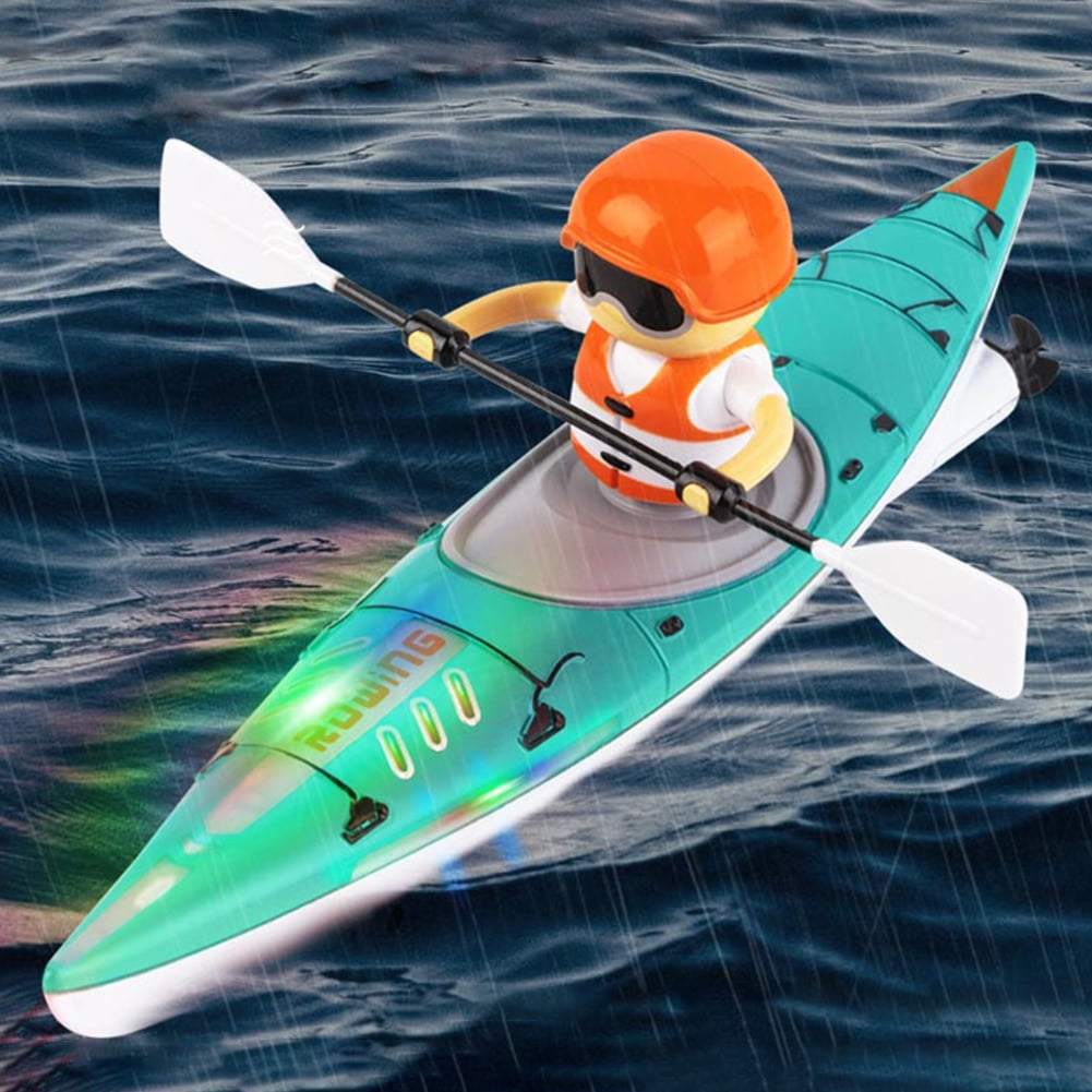 2.4Ghz Remote Control Boat Rc Kayak Boat Summer Water Toys For Toy Supplies (Blue)