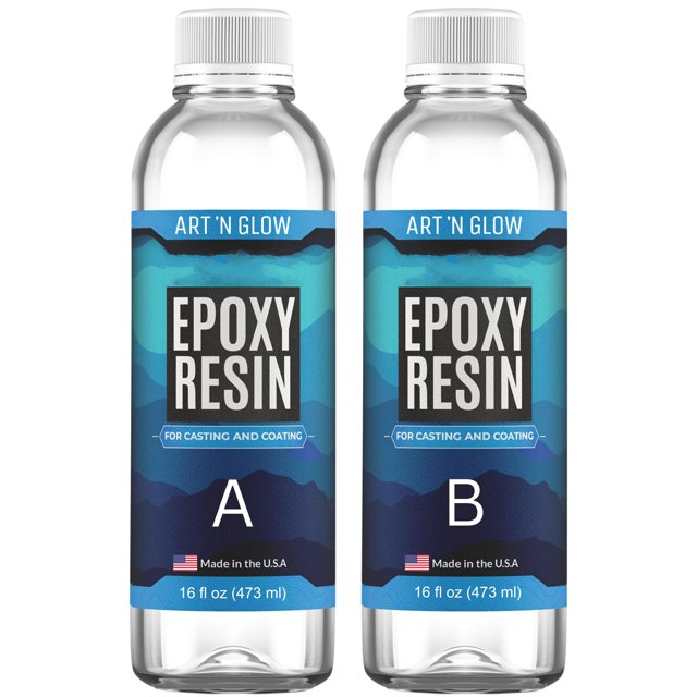 Kit de resina epoxídica Art 'N Glow, transparente, 946 ml, 32 onzas