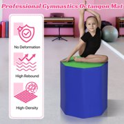 24.4 x 25.6 Gymnastics Octagon Mat Octagon Tumbler Tumbling Mats for Gymnastics Gym Fitness Home,Blue
