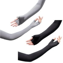 Summer Sun Protection Sleeves, Ice Silk Sleeves for Driving, Cycling, Outdoor Sports, Sun rays Blocker, 2 Pairs