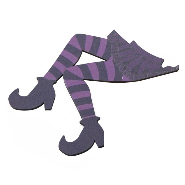 Billuyoard Marco de puerta de Halloween, armario, mesa, silla, decoración de esquina de pared, muebles de fiesta, apliques, regalos reutilizables Kits de decoración para fiestas Violeta Billuyoard HA063835-04B