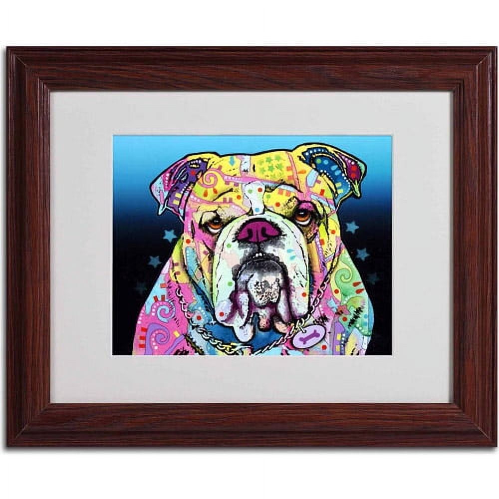 Trademark Fine Art "The Bulldog" Canvas Art by Dean Russo, Wood Frame