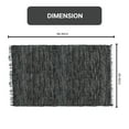 thumbnail image 2 of Home Weavers Rodeo Collection Machine Washable Reversible Area Rug, Soft Foldable Indoor Floor Rug, Easy to Clean, 5' x 8', Black, 2 of 2