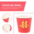 thumbnail image 3 of LEEYNEER Tasses à Thé Jetables Rouges pour Mariage Fête et Usage Domestique Matériau en Papier Léger 50 Pcs Petite Taille, 3 of 8