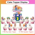 thumbnail image 4 of Ms Rachel Party Supplies Decor Plates Fans Decorations Honeycomb Centerpieces Cake Toppers, 4 of 6