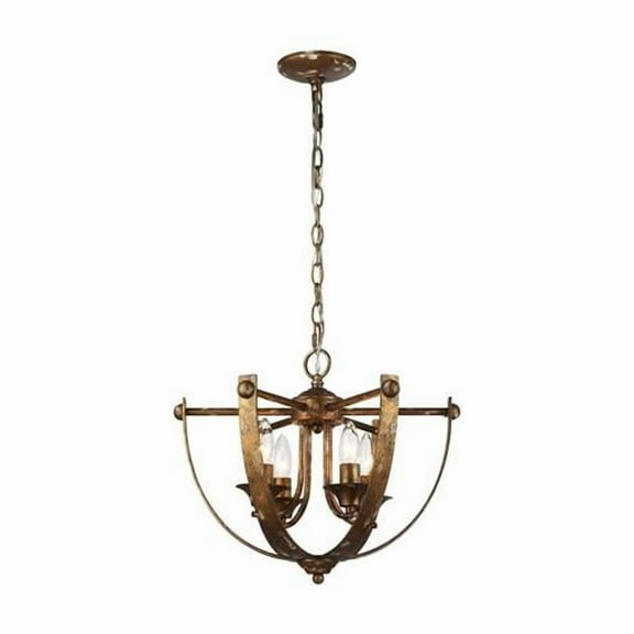 Golden Lighting 0815-4P HG Victoria 4-Light Pendant in Heirloom Gold