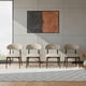 thumbnail image 5 of Ilios Innova | Paquete de 4 Sillas Dinamarca para Comedor, Tapizadas en Lino Español Color Beige con Respaldo Curvo Ergonómico y Estructura de Madera de Caucho Resistente, 5 of 9