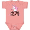 thumbnail image 3 of Inktastic My Yaya Loves Me Unicorn Girls Baby Bodysuit, 3 of 5