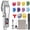 Silver, variant on Prozing Hair Clippers for Men, Professional Cordless Barber Clipper Rechargeable Hair Trimmer Kit with 10 Attachment Combs, Adjustable Beard & Hair Cutting Machine - Perfect Barber Gift for Men & Dad