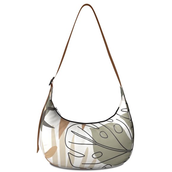 Sac à Bandoulière Abstrait Symmétrique pour Femmes en Velours Côtelé Coloré Sac à Bandoulière Vintage Boho avec Sangle Réglable