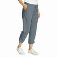 thumbnail image 2 of Eddie Bauer Capri Pants Women with Side Zipper Cargo Pocket Ripstop Capri Gray 16, 2 of 4