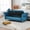 Blue, variant on Xukmct Soft Velvet Storage Ottoman with Wood Frame, 62.2 Inch Storage Bench for Bedroom, Living Room, Blue
