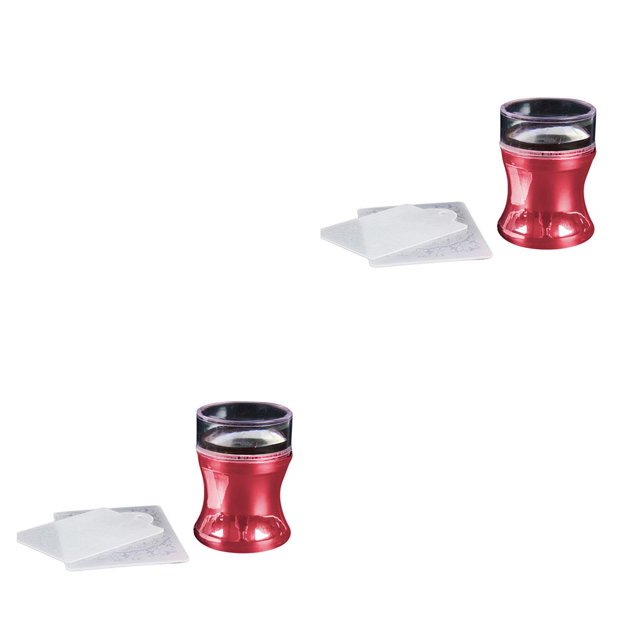 Vogacara 1 Juego de estampador de uñas francés con raspador de silicona transparente cabeza arte de uñas sello herramientas de Type3 NO3 Vogacara CBP063268