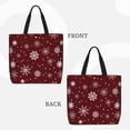 thumbnail image 2 of Fotbe Romantic white snowflakes Bolsa Tote con Estampado para Mujer, Bolsos con Cremallera, Bolsa de Hombro Casual de Gran Capacidad con Bolsillos Internos, 2 of 7