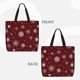 thumbnail image 2 of Easygdp Romantic white snowflakes Bolsa Tote para Mujer, Bolso de Hombro para Trabajo, Playa, Viajes, Compras y Supermercado, 2 of 7