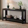 thumbnail image 1 of Noble House Modern Farmhouse Console Table, Elegant Minimalist Design,Black, 1 of 10