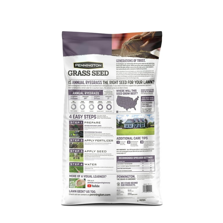 Pennington Annual Ryegrass; 20 lbs Pennington Annual Ryegrass; 20 lbs