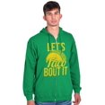 thumbnail image 5 of Lets Taco Bout It Tuesday Funny Food Zip Up Hoodie Men's Women's Brisco Brands S, 5 of 6