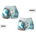 thumbnail image 5 of Fotbe Let's go Travel Seamless Shorts, Womens Workout Shorts High Waist Stretch Booty Short for Gym/Yoga/Running/Biking-Medium, 5 of 9