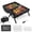 Grill with Tray, Grilling Rack, and Charcoal Rack, variant on Walchoice Tabletop Charcoal Grill with Thermometer & Chimney, Small Portable Barbecue Grill for Outdoor Cooking Camping Picnic Backyard Beach - Black