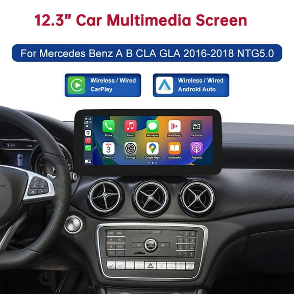 12.3 Inch Touch Screen Wireless CarPlay Android Auto Car Multimedia Dispaly for Mercedes-BenzB Class 2016-2018 NTG5.0
